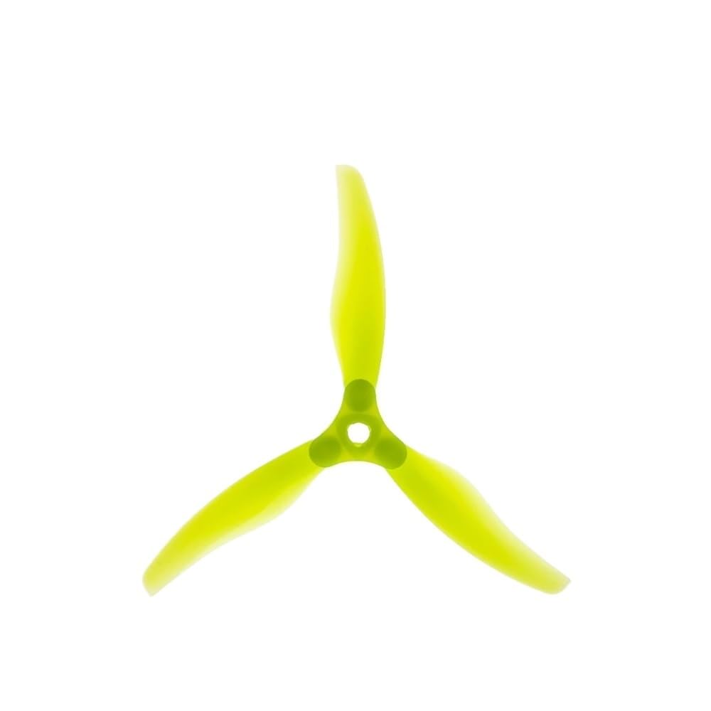 Uniwersalne 2 pary / 4 sztuki 13 cm składane śmigła z 3 ostrzami do dronów dalekiego zasięgu Freestyle (żółte)