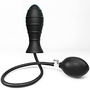 Greenpinecone Anale plug opblaasbare schroefstijl siliconen anale plug stimulatie buttplug met pomp anaal seksspeelgoed voor koppels/mannen/vrouwen zwarte set