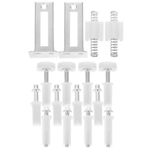Kit de Herrajes para Puerta Bifold de Closet en Acero Inoxidable y Plástico con Pivotes Superior e Inferior para Instalación Estable y Fácil miniatura 1