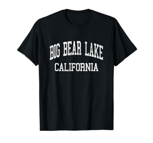 Big Bear Lake California CA Vintage Athletic Sports Design T-Shirt