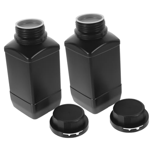 ABOOFAN 2pcs Bottles Pe Plastic Sealing Containers for Laboratory Industrial Personal Use Safe Spill Storage