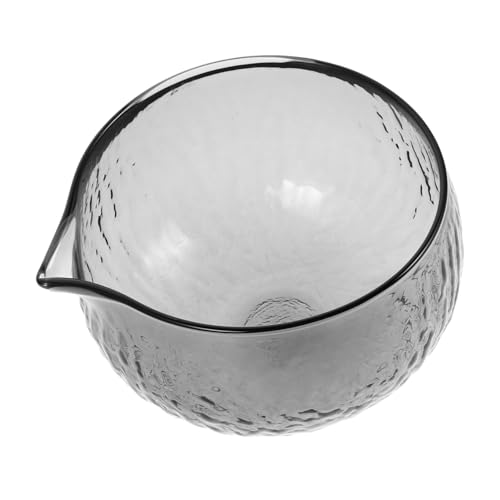 Alipis Matcha Bowl Spout Large Tea Serving Cup Glass Chawan with Spout for Matcha Tea Ceremony