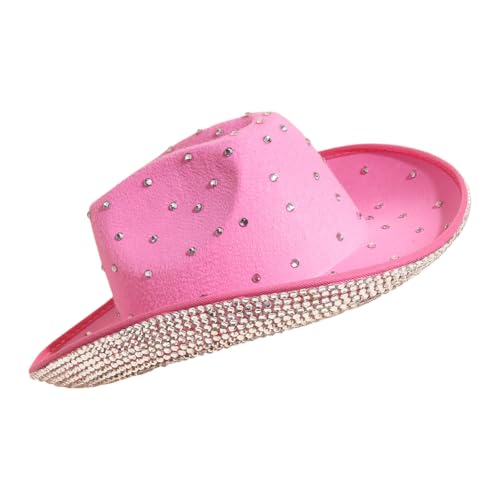Chapeau Panama bord en cristal et strass pour carnavals et sorties estivales