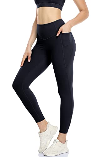 icyzone Damen Sport Leggings 7/8 Hohe Taille Yoga Sport Hose Gym Fitness...