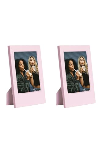 Pembe 2'li klasik fotoğraf çerçevesi seti, Mini film uyumlu