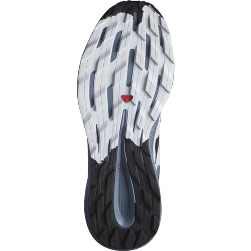 Salomon Men's Pulsar Trail Running Shoe, Black/China Blue/Arctic Ice, US 13 M2