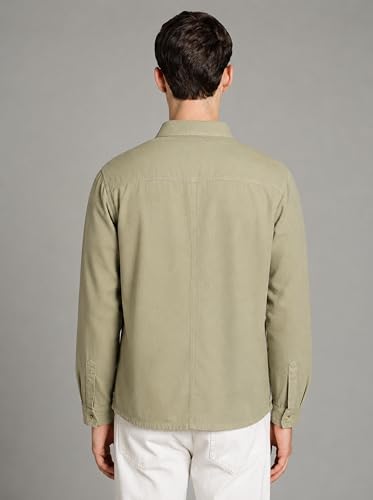 Image of INKD Men's Shacket Shirt - 100% Cotton | Relaxed Fit | Colored Denim Shirt for Men | Full Sleeve | Soft & Comfortable | Overshirt | Premium Buttons