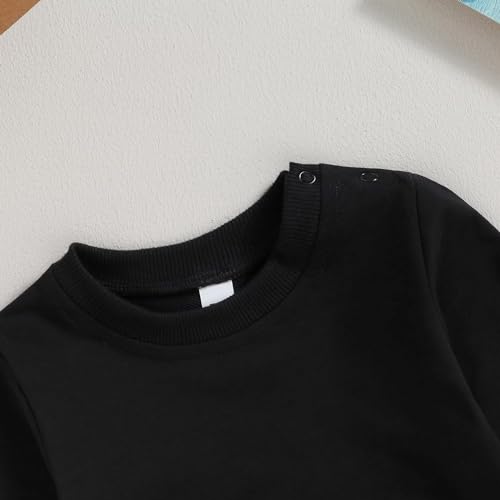 Image of Baby Boy Girl Pumpkin Sweatshirt Tops Toddler Halloween Outfit Long Sleeve Crewneck Pullover Sweater Shirt Fall Clothes