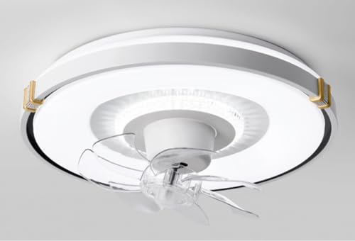 Ventilateur de plafond LED intensité variable 50cm 90W blanc avec télécommande sans fil - 8