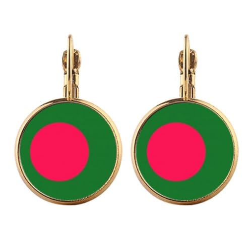Boucles d'oreilles Bangladesh sans piercing : cadeau idéal en or
