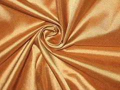 Tissu taffetas de soie pure couleur cuivre doré chic pour haute couture