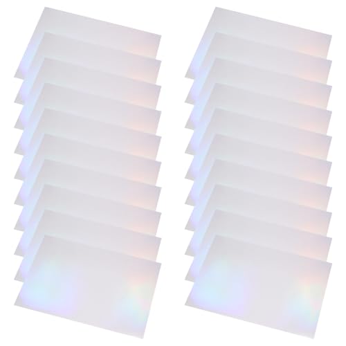 Láminas autoadhesivas holográficas SHINEOFI A4, película protectora transparente de 20 hojas