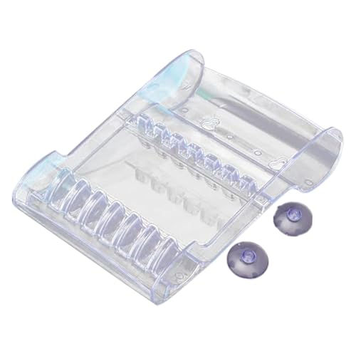 KiBcsLic Estojo para Tesouras de Cabeleireiro com Ventosa, 14 X 20 Cm, Suporte para Ferramentas, Claro