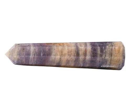 Image of Crystal Heaven Iolite Crystal Tower Obelisk Point For Chakra, Healing And Balancing - Aaa Grade Original Certified Gemstone Agate For Reiki Meditation Yoga Spiritual (3-4 Inches)