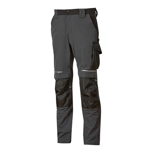 Pantalon de travail homme gris Upower Atom vêtement chantier décontracté