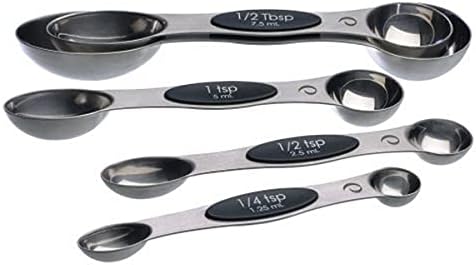 Prepworks by Progressive Magnetic Measuring Spoons, Set of 5,Black