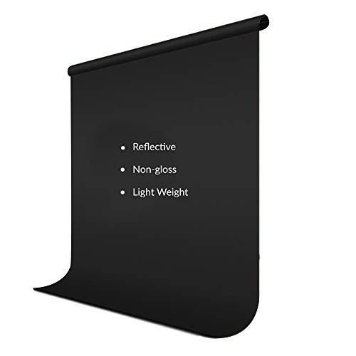 Julius Studio 6 ft. x 9 ft. Black Soft Fabricated Backdrop Muslin, Background Screen with 4 pcs Clip Holders for Photo & Video Shooting, Streaming, Chromakey, Premium Photography Studio, JSAG102 - Thumbnail 2