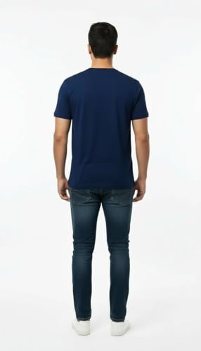 Image of Men's 100% Supima Cotton Crew Neck T-Shirt - Classic Slim Fit, Ultra-Soft Breathable Fabric, Short Sleeve Solid Tee