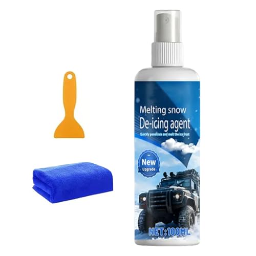Generisch Parabrisas Enter | 100 ml Enter para nieve y fusión – Spray para removedor | Para parabrisas de coche, camión, garaje, autopista aparcamiento