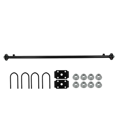munirater 3500lbs 5x4.5 Bolt Pattern 95 Hub Face 80 Spring Center Trailer Axle U Bolt Kit