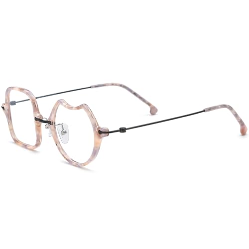 Image of FONEX Acetate Titanium Glasses Frame Men 2024 New Square Eyeglasses Spectacles Eyewear F85843