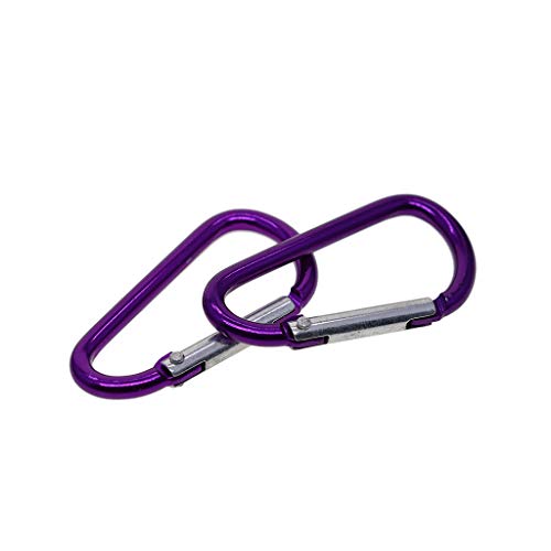 F Fityle 20pcs Pequeno Mosquetão D Anel De Escalada Snap Gancho Camping Chaveiro Lote Cadeia