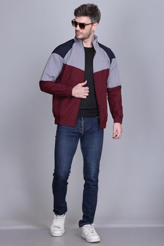 Image of eKools Men's Winter Wear Nylon Windcheater Jacket (wind1)