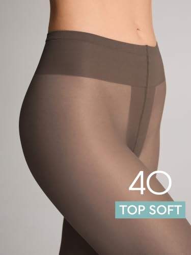 Image of Conte Tights for Sensitive Skin Sheer to Waist Hipster Low-Rise Pantyhose with Adjustable Belt, Top Soft 40 Den