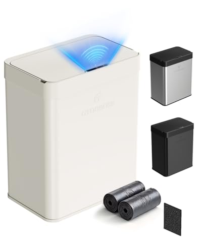 Caneca de basura automática con sensor 50 L acero