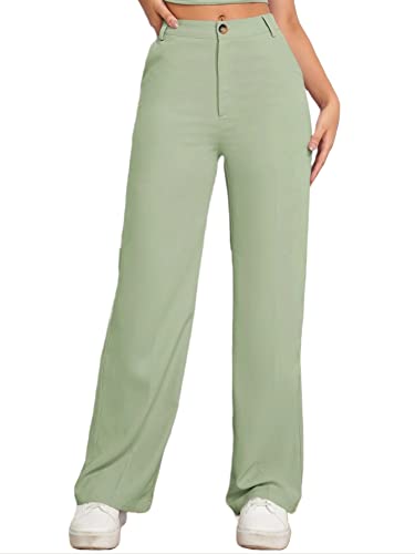 Image of Elendra Women Lycra - Bootcut Trousers Pant Wide Leg
