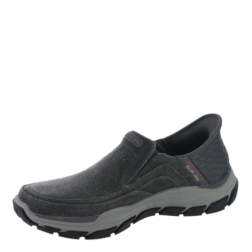 Skechers Slip-Ins Relaxed Fit: Respected-Holmgren Men's Slip On, 10.5 3E US, Charcoal