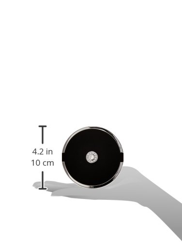 Floxite Fl-360-b 10x Led Lighted Compact With Crystals and Dfp Quality Glass, Black