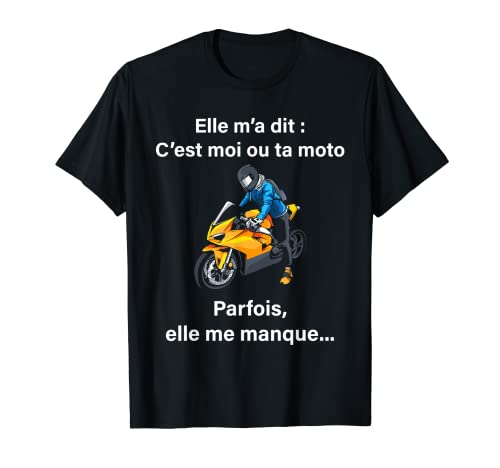 Humour Moto Cadeau homme femme enfant Moto cross Tee T-Shirt Cover