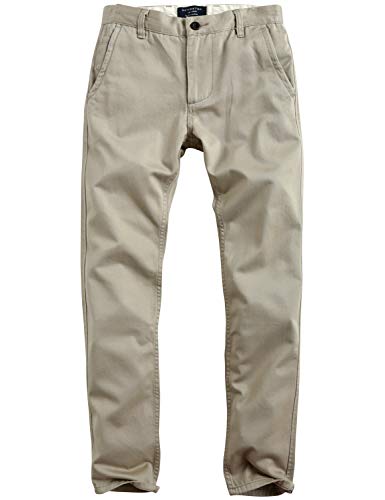 Image of Match Mens Regular-Fit Casual Flat Front Chino Pants