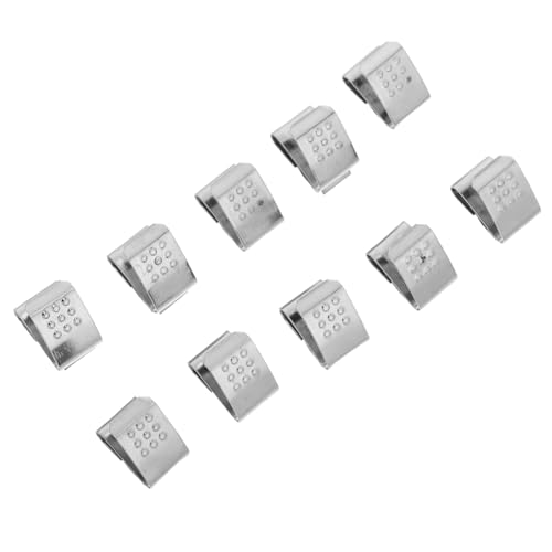SOIMISS Resorte de Contacto para Batería AA, 10 Unidades, Placa de Resorte Metálica Duradera, Conector Positivo y Negativo para Portapilas Electrónica, Reemplazo para Mandos y Linternas,
