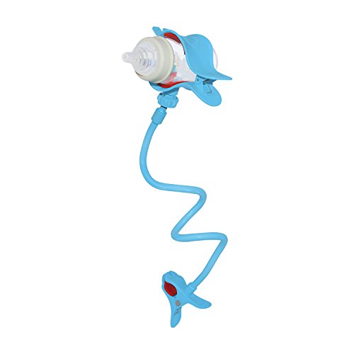 Baby Bottle Holder Multifunctional 360º Rotating Twin Baby Bottle Holder Blue