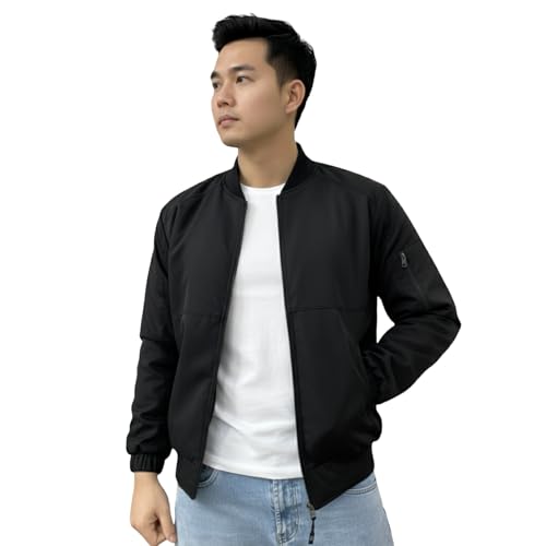Image of NINQ Winter Jacket - Windproof Poca Cloth with Fur, Zipped mandarin Collar, 2 Front Pockets & Side Arm Pocket, Casual & Sportswear jackets for men