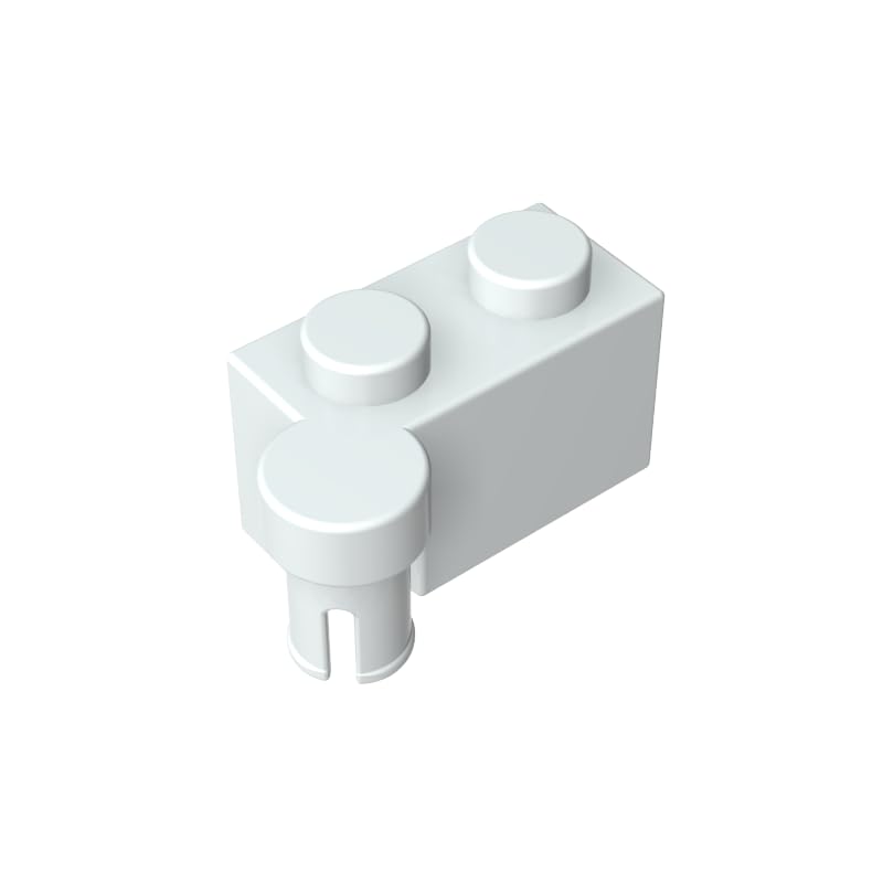Gobricks 3830 Hinge Hinge Brick 1x4 [Upper] 50 Pieces GDS-810 Compatible with Lego Building Blocks Color:Milky White — image 1