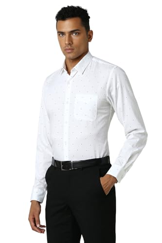 Image of Peter England Men's Cotton Print Slim Fit Shirt