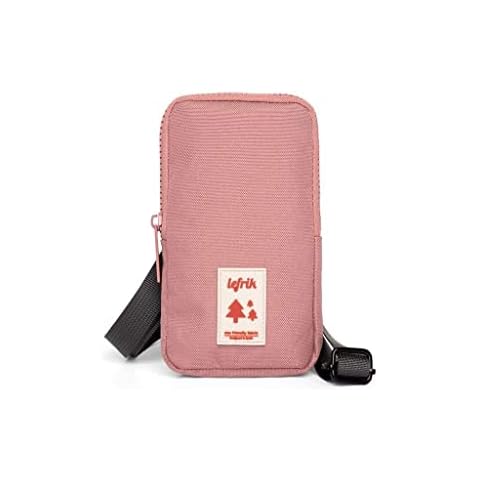Lefrik Vienna Mini Crossbody Bag with Removable Strap - Waterproof Eco-Friendly Fabric - Dusty Pink Cover