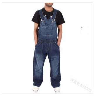 Men's Denim Suspenders Overalls Long Pants4