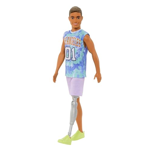 Muñeco Ken Fashionista con pierna protésica Barbie miniatura 7
