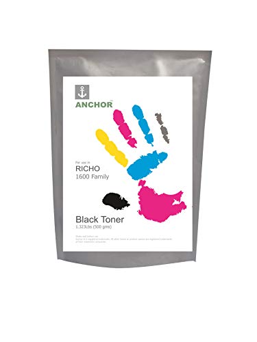 Image of Anchor Black Toner Powder for use in Ricoh 1600 Family - 500g