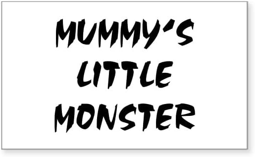 CafePress Mummy's Little Monster Rectangle Sticker Rectangle Bumper Sticker Car Decal