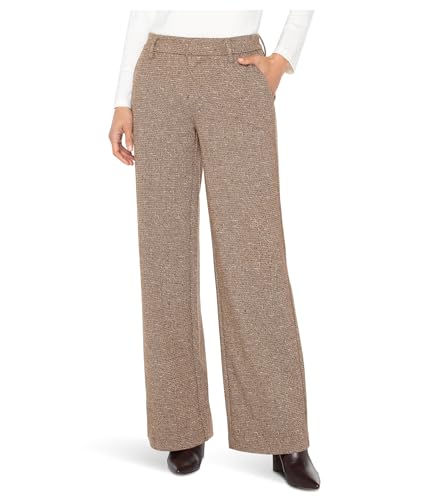 Liverpool Women's Kelsey Wide Leg Trouser Mid Rise Herringbone Knit