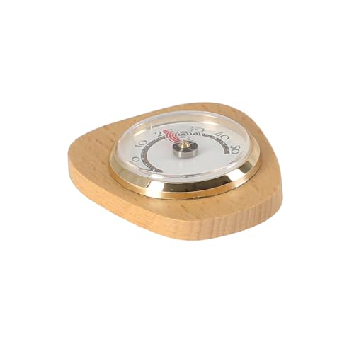 Lantelme Termometro Interno Con Cornice In Legno, Visualizzazione Temperatura -10°C A +50°C, Analogico, 7,5 X 6,7 Cm, Termometro In Legno Bimetallico Per Interni - 4