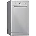 Indesit DSFE 1B10 S lavavajilla Independiente 10 cubiertos A+ - Lavavajillas (Independiente, Plata, Estrecho (45 cm), Plata, Botones, Giratorio, 1,3 m)