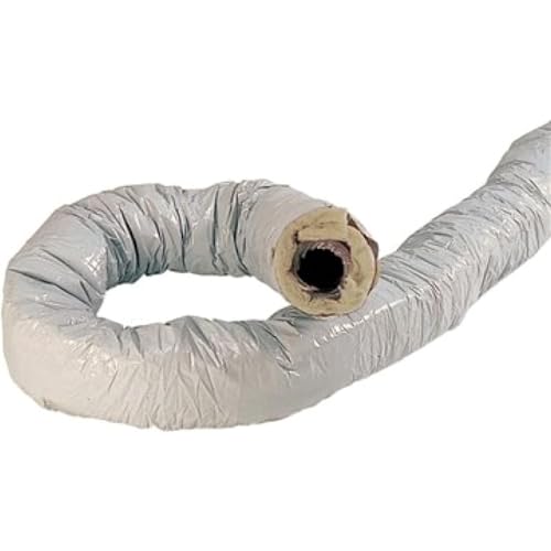 gaine pvc - isolée - diamètre 125 mm - 6 mètres - atlantic 423053