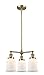 Innovations 207-AB-G181 3 Light Chandelier, Antique Brass