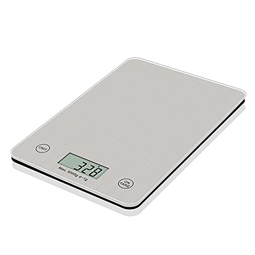 LYRSRX Kitchen Scale Food Scale Baking Scale Measuring Tool Tempered Glass Wire Drawing Process Household Kitchen Scale Electronic (Color : A)